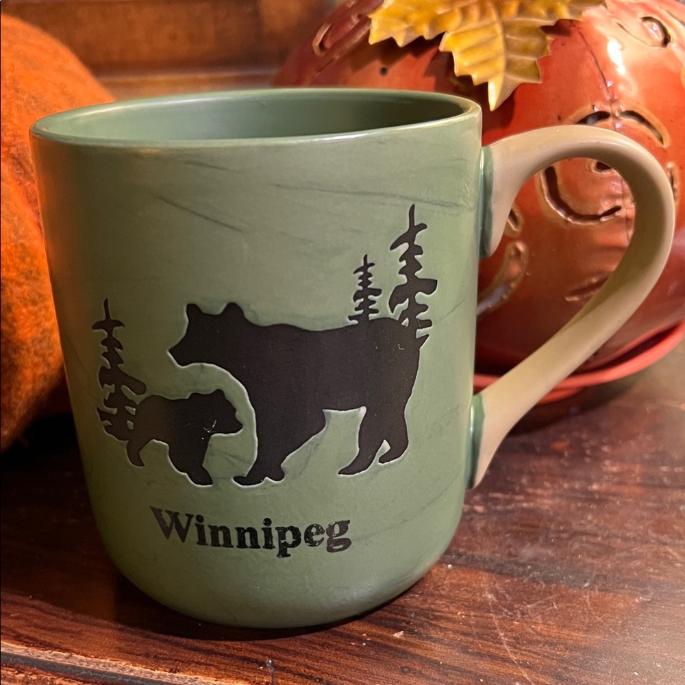 Green Winnipeg Bear Mug